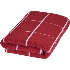 Ross Cashmere Überkaro Handtücher - 75x140 cm, rot/weiß, Baumwolle Ross Cashmere Überkaro Handtücher - 75x140 cm, rot/weiß, Baumwolle