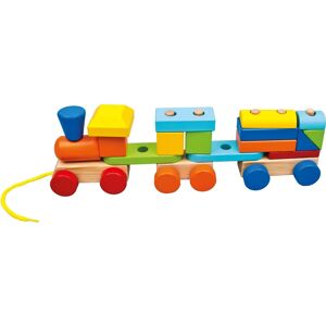 Bino 84089 Barevný Dřevěný Vláček - Sada Vláčků Bino 84089 Barevný Dřevěný Vláček - Sada Vláčků