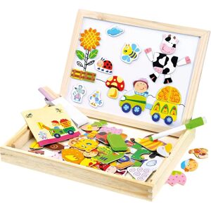 Bino 88117 Holz-Puzzle-Box - Magnet & Schreibtafel Bino 88117 Holz-Puzzle-Box - Magnet & Schreibtafel