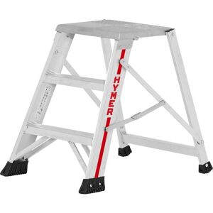 HYMER Escabeau pliant en aluminium, 3 marches, hauteur de 620mm - Step Stool - Publicité HYMER Escabeau pliant en aluminium, 3 marches, hauteur de 620mm - Step Stool - Publicité