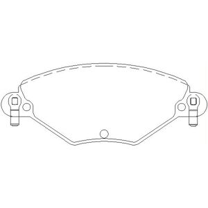Textar Remblokken voor Citroen C5 Break - Voorste remblokken Textar Remblokken voor Citroen C5 Break - Voorste remblokken
