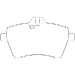 Remblokken Mercedes A-Klasse W169 - Slijtage-indicator, 116,4mm x 63,7mm x 19mm Remblokken Mercedes A-Klasse W169 - Slijtage-indicator, 116,4mm x 63,7mm x 19mm