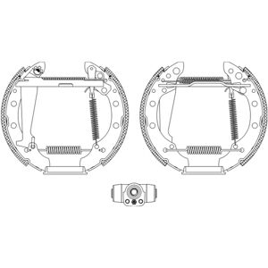 Set ganasce freno Textar - 200mm Pre-assemblato - Ganasce Set ganasce freno Textar - 200mm Pre-assemblato - Ganasce