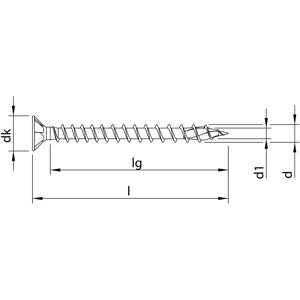Vite HECO Topix-Plus - 6x90mm - Testa svasata - T30 - Confezione da 100 Vite HECO Topix-Plus - 6x90mm - Testa svasata - T30 - Confezione da 100