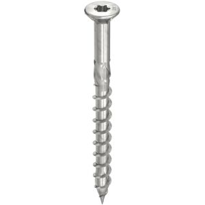 Tornillo de acero inoxidable Heco Topix-Plus para terraza - Ø5x50mm, T20, 200 piezas Tornillo de acero inoxidable Heco Topix-Plus para terraza - Ø5x50mm, T20, 200 piezas