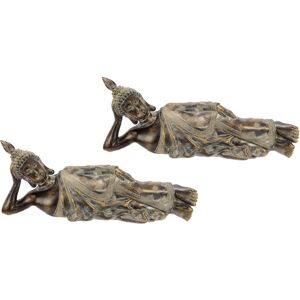 Set de decoración de Buda relajante en poliresina - Figuras decorativas Set de decoración de Buda relajante en poliresina - Figuras decorativas