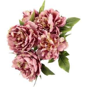 Flair Flower Artificial Peony Bush - 5 Heads - Decor Flair Flower Artificial Peony Bush - 5 Heads - Decor