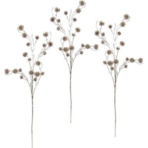 I.GE.A. Distel - Set aus 3 Künstlichen Rosa Blumen für Winterdekoration I.GE.A. Distel - Set aus 3 Künstlichen Rosa Blumen für Winterdekoration