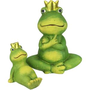 I.GE.A. Frosch Gartendeko - 2er Set - Terrakotta - Außenfigur I.GE.A. Frosch Gartendeko - 2er Set - Terrakotta - Außenfigur