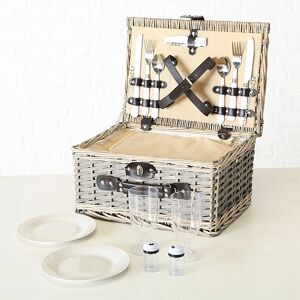 Boltze Ariege Picknickkorb - Beige - 38x28x18cm Boltze Ariege Picknickkorb - Beige - 38x28x18cm