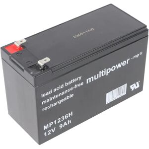 Multipower MP1236H 12V 9000mAh Blei Akku - Batterie Multipower MP1236H 12V 9000mAh Blei Akku - Batterie