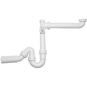 Blanco Sifon met Geurafsluiter - 1 1/2 inch Plat Ontwerp Blanco Sifon met Geurafsluiter - 1 1/2 inch Plat Ontwerp