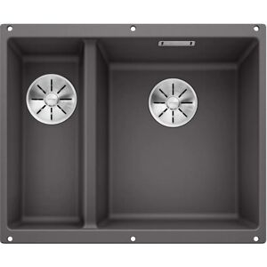 Blanco Subline 340/160-U Rock Grey Kitchen Sink - 1.5 Bowl, Undermount Blanco Subline 340/160-U Rock Grey Kitchen Sink - 1.5 Bowl, Undermount