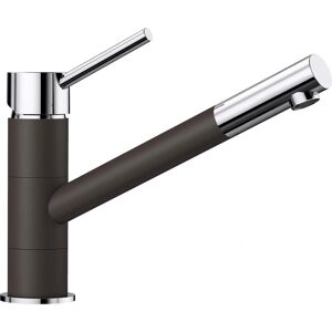 BLANCO KANO Swivel Kitchen Mixer Tap - High-Pressure, Chrome/Brown BLANCO KANO Swivel Kitchen Mixer Tap - High-Pressure, Chrome/Brown