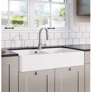 Zlewozmywak ceramiczny Blanco Villae Farmhouse - Podwójna komora - 794x490 mm Zlewozmywak ceramiczny Blanco Villae Farmhouse - Podwójna komora - 794x490 mm