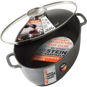 STONELINE Gourmet Roasting Pan - Non-stick, Induction, Glass Lid STONELINE Gourmet Roasting Pan - Non-stick, Induction, Glass Lid
