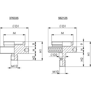 AMF Perno filettato M24 x 100 mm - DIN 6379 - Acciaio AMF Perno filettato M24 x 100 mm - DIN 6379 - Acciaio