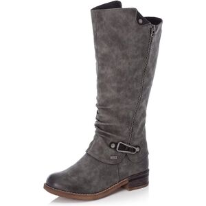 Rieker 94652-45 Grey Zipper Ladies Boots - Boots Rieker 94652-45 Grey Zipper Ladies Boots - Boots