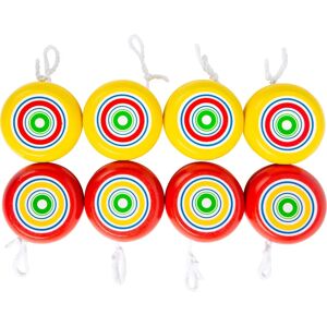 Small Foot Houten Jojo Gelb & Rot - Set van 8 Small Foot Houten Jojo Gelb & Rot - Set van 8