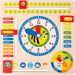 Legler 4768 Jouet d'apprentissage - Calendrier & Horaires en Anglais - Publicité Legler 4768 Jouet d'apprentissage - Calendrier & Horaires en Anglais - Publicité