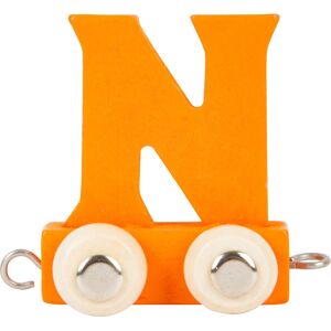 Small Foot Train de Lettres N Orange - Train en Bois - Publicité Small Foot Train de Lettres N Orange - Train en Bois - Publicité