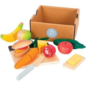 Small Foot Kids Play Food Set - Realistic Wooden Cutting Toys Small Foot Kids Play Food Set - Realistic Wooden Cutting Toys
