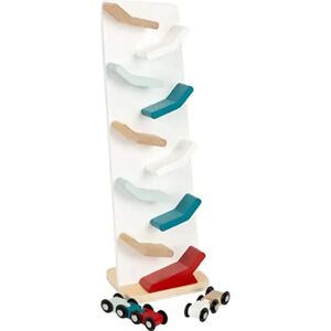 Small Foot houten cascade toren met auto's - Multi kleuren Small Foot houten cascade toren met auto's - Multi kleuren