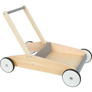 Small Foot - Wooden Walk Wagon Gray Multi Colors - Lauflernwagen Small Foot - Wooden Walk Wagon Gray Multi Colors - Lauflernwagen