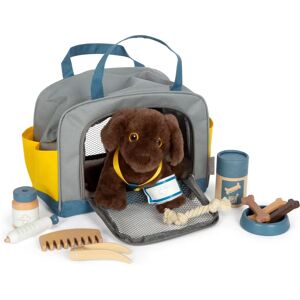 Small foot by Legler Brown Plush Dog with Care Kit - Toy Small foot by Legler Brown Plush Dog with Care Kit - Toy