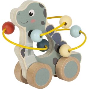 Small Foot - Houten Duwfiguur Motoriekspiraal Dino Multi kleuren Small Foot - Houten Duwfiguur Motoriekspiraal Dino Multi kleuren