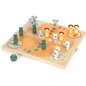 Small Foot Safari Ludo - 4 Spelers houten spel Small Foot Safari Ludo - 4 Spelers houten spel