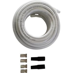 Kit di connessione satellite Wittenberg Antennen K-102941-10 - Connettori F, 20m, impermeabile, schermato doppio Kit di connessione satellite Wittenberg Antennen K-102941-10 - Connettori F, 20m, impermeabile, schermato doppio