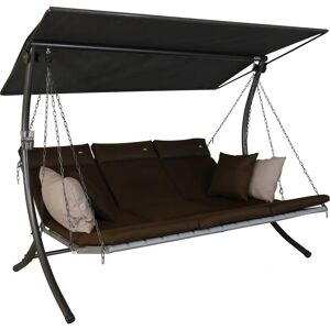 ANGERER FREIZEITMÖBEL Café Smart de Luxe - Balancelle Hollywood avec 3 sièges - Publicité ANGERER FREIZEITMÖBEL Café Smart de Luxe - Balancelle Hollywood avec 3 sièges - Publicité