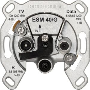 Kathrein ESM 40/G - Satelliten- / Modem-Anschlussdose - Wandmontage Kathrein ESM 40/G - Satelliten- / Modem-Anschlussdose - Wandmontage