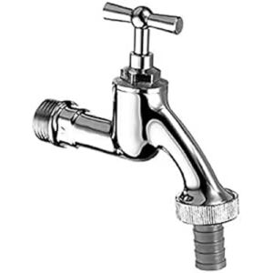 Schell Gartenschlauchventil - Messing, Mattchrom, G 1/2, Schlauchanschluss Schell Gartenschlauchventil - Messing, Mattchrom, G 1/2, Schlauchanschluss