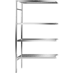 Estantería de Acero Inoxidable Kaiserkraft - Modular, 4 Estantes Estantería de Acero Inoxidable Kaiserkraft - Modular, 4 Estantes