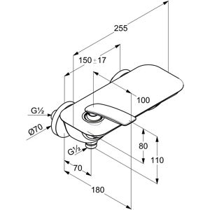 Mişcător de duș Kludi Balance - Cromat - Tipul produsului Mişcător de duș Kludi Balance - Cromat - Tipul produsului
