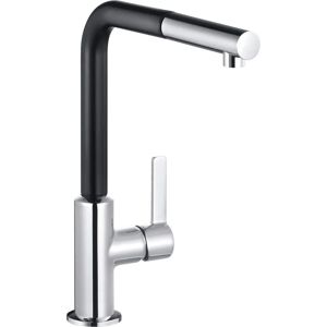 Robinet de bucătărie Kludi L-ine S - Control lateral, Coamă extensibilă, Negru Robinet de bucătărie Kludi L-ine S - Control lateral, Coamă extensibilă, Negru