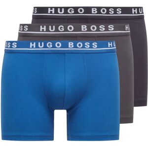 Hugo Boss Model 50325404 - Stretch Bomuldsboxershorts - Blå/Navy/Grå Hugo Boss Model 50325404 - Stretch Bomuldsboxershorts - Blå/Navy/Grå