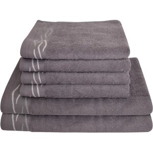 Dyckhoff Wave Grau 6-teilige Handtuch-Set Dyckhoff Wave Grau 6-teilige Handtuch-Set