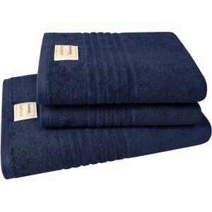 Dyckhoff Natur GOTS Bio-Baumwolle Marine Handtuch-Set - Handtuch-Set Dyckhoff Natur GOTS Bio-Baumwolle Marine Handtuch-Set - Handtuch-Set