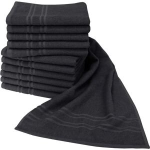 Dyckhoff Saphir Handtuch - 12 Stück - Schwarz - Handtücher Dyckhoff Saphir Handtuch - 12 Stück - Schwarz - Handtücher