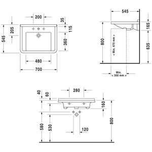 Vas de toaletă Vital Starck 3 Duravit - Montaj pe perete, 700x545mm, Alb Vas de toaletă Vital Starck 3 Duravit - Montaj pe perete, 700x545mm, Alb