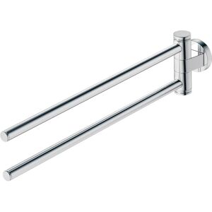Duravit D-Code Towel Rack - Modern Wall-Mounted, 2-Arm, Chrome Duravit D-Code Towel Rack - Modern Wall-Mounted, 2-Arm, Chrome