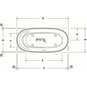 Duravit Cape Cod Ecke rechts Badewanne - 190x90cm, Weiß Duravit Cape Cod Ecke rechts Badewanne - 190x90cm, Weiß