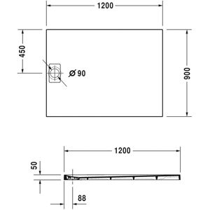 Duravit Vană de dus dreptunghiulară din mineralcast - Duș Duravit Vană de dus dreptunghiulară din mineralcast - Duș
