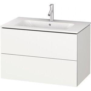 Duravit L-Cube Wandhängender Waschtisch - 2 Schubladen, Weiß Matt, 820mm Duravit L-Cube Wandhängender Waschtisch - 2 Schubladen, Weiß Matt, 820mm
