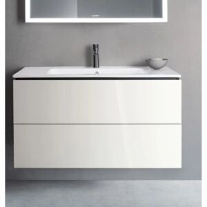 Duravit L-Cube Wandhängender Unterschrank - 2 Schubladen - Hochglanz Weiß Duravit L-Cube Wandhängender Unterschrank - 2 Schubladen - Hochglanz Weiß