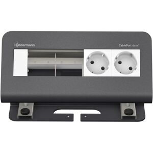 Kindermann 7430000072 Steckdosenleiste - Grau, 2x Schuko Kindermann 7430000072 Steckdosenleiste - Grau, 2x Schuko