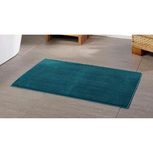 GÖZZE Chenille Badematte - Badteppich Blau GÖZZE Chenille Badematte - Badteppich Blau